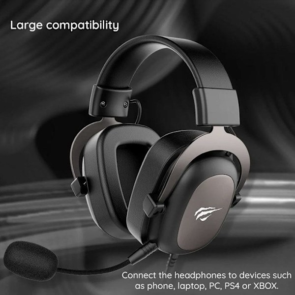 Spil headset - HAVIT - H2002D - Rosa - Stereo - Kablet - Indbygget mikrofon Blå turkos 042