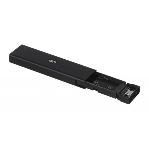 Silicon Power PD60 Enclosure USB-C M.2 PCIe NVMe SSD / M.2 SATA SSD () Sort - SP000HSPSDPD60CK Sort