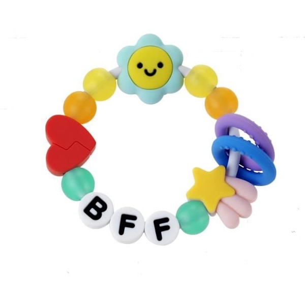 Bidering af venskab - INFANTINO - 316790 - Silikone - "Bedste Ven For Altid" Venner for livet Flerfärgad