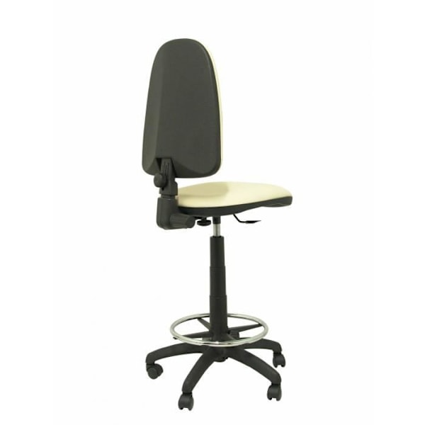 Ergonominen taburetti PIQUERAS Y CRESPO Modelo Ayna - Korkeussäädettävä ja restapiet - Värillinen crema