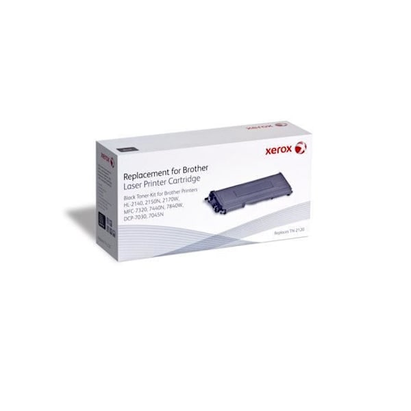 XEROX tonerpatron svarende til Brother TN2120 - Sort - HL-2140/2150N/2170 - Batterilevetid 2600 udskrifter