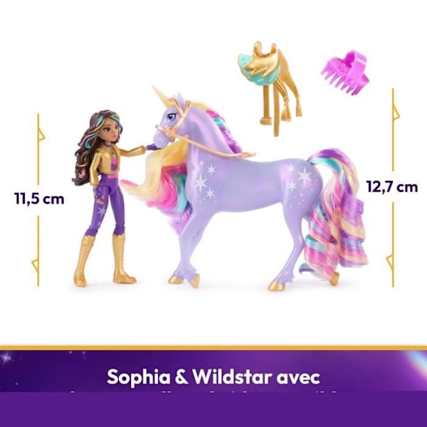 SPIN MASTER COFFRET LICORNE OG DOLLE WILDSTAR OG SOPHIA Unicorn Academy