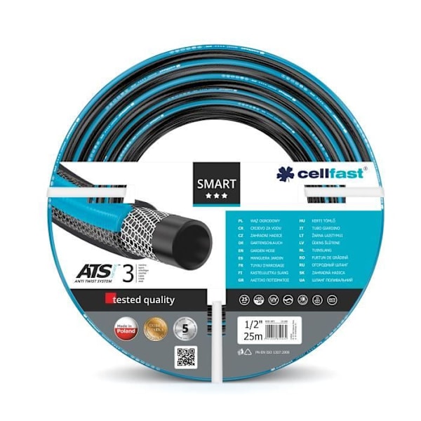 Puutarhaletku - CELLFAST - Smart ATSV 13-120 - 25m - solmukestävä