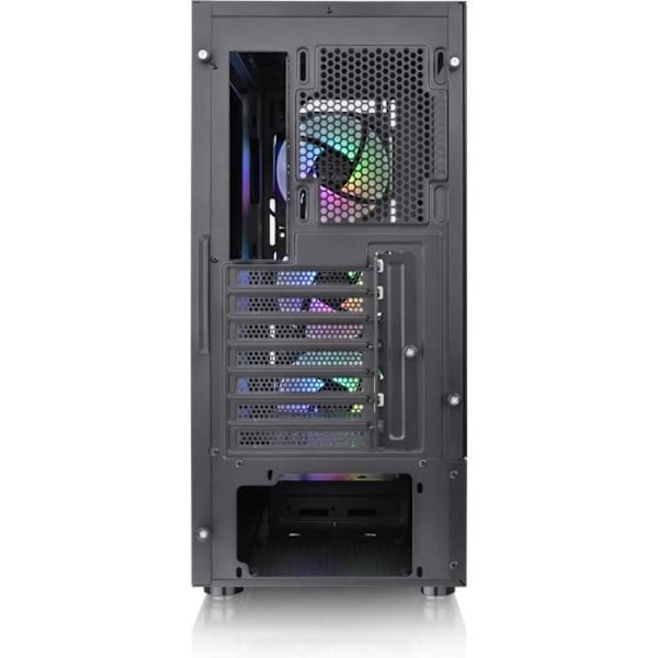Mid Tower PC-taske uden strømforsyning - THERMALTAKE View 200 TG ARGB (Sort) - ATX/Micro ATX - 3x120mm A-RGB - USB 3.0/2.0 - Hærdet glas