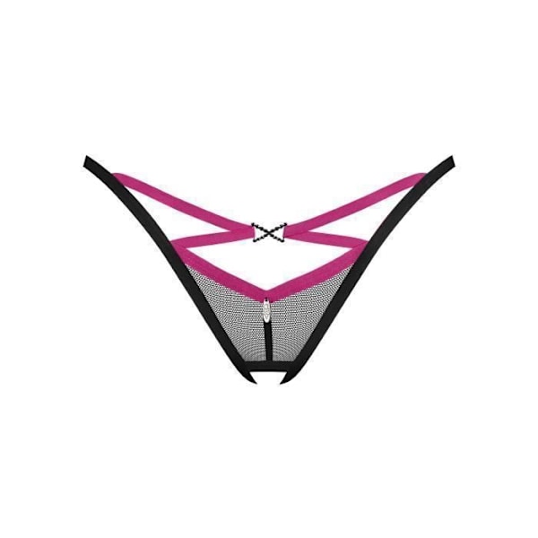 Obsessive - String Novenes avec entrejambe ouverte - Musta/Violetti XS/S Lila XS/S