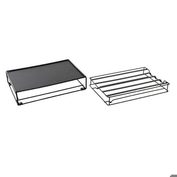 DKD Home Decor Metal Kaffe Kapsel Organizer svart