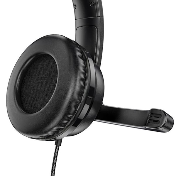 Kablede headset - Hoco - Magic Tour (W103) - Gaming - Sort - Indbygget mikrofon