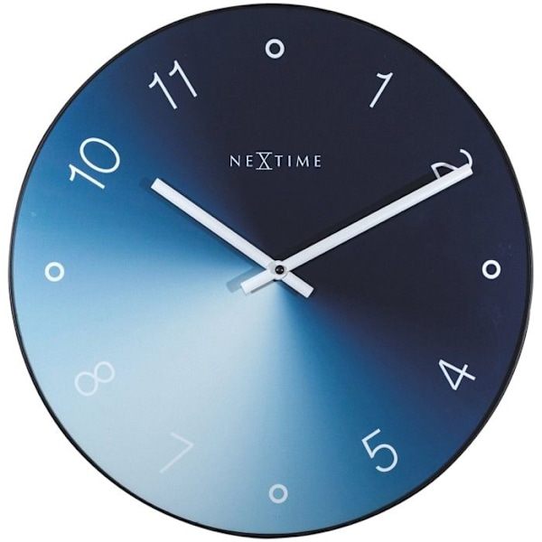 Ur - Nextime - 8194BL - Kvarts - Metal skive - 40CM i diameter svart/svart