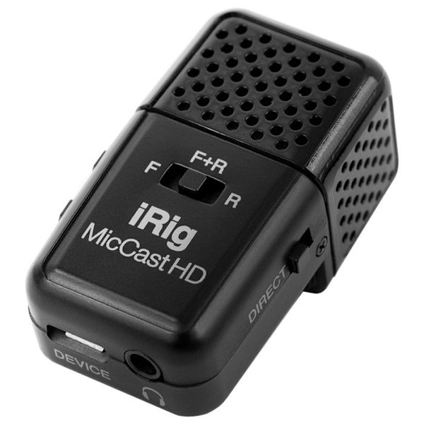 Mikrofoni kompakti IK Multimedia iRig Mic Cast HD - Säädettävä suuntaus USB-liitännällä älypuhelimille ja iPadille
