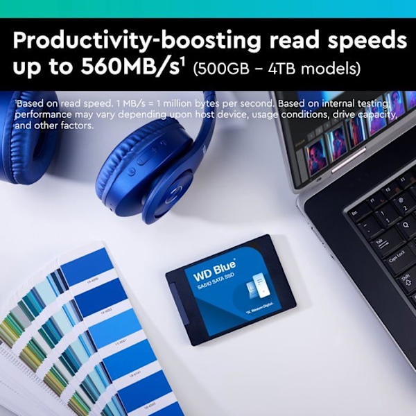 SSD-levy - Western Digital - Blue 250G - 2,5 tuumaa - SATA-600 - 250 Go