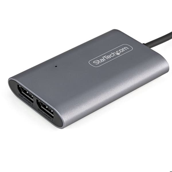 Thunderbolt 3 - Adapteri - StarTech.com - TB32DP14 - Kaksois-DisplayPort 4K 60Hz - 8K/5K - 46 cm