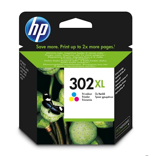HP 302XL blækpatron - Farve (cyan, magenta, gul) - Inkjet