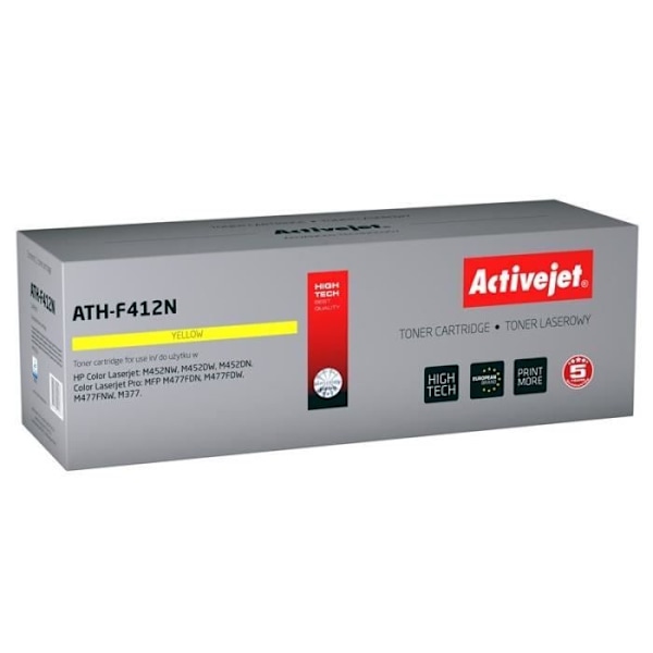 Tonerkasetti - Activejet - ATH-F412N - Keltainen - Yhteensopiva HP - 2300 sivua