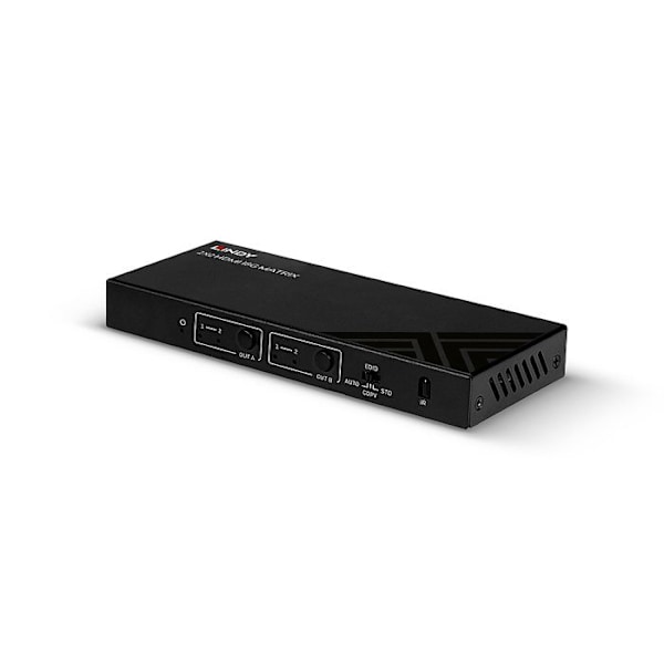 HDMI Matrix 2x2 - Lindy - 38302 - 4K60 - HDMI Switch - Hvid
