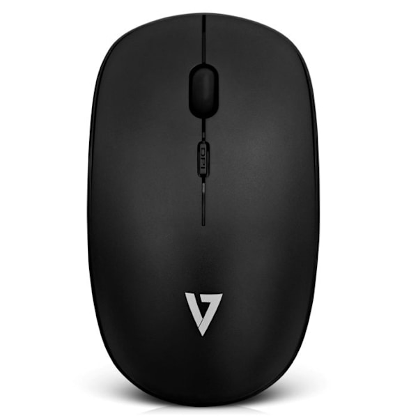 V7 Optisk mus - Trådløs - 4 knap(er) - Sort - 1600 dpi Sort