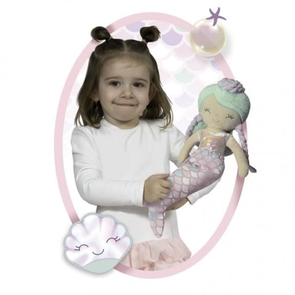 Docka - Decuevas Toys - 20041 - Ocean Fantasy-kollektion - Rosa - Plysch - Färgglad låda