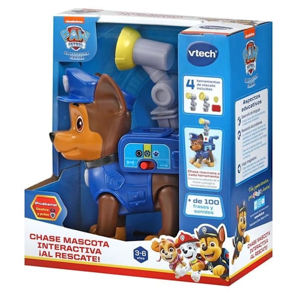 Interaktivt Djurspel - VTech - Chase - Flerfärgad - Från 3 år Flerfärgad