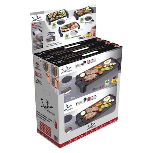Grill och grill - JATA - GR-555A - 2500W - Svart - rektangulär yta Svart