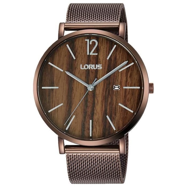 Mand til mænd - LORUS - RH993MX9 - Kvarts - Analog - Rustfrit stål - Brun kastanj