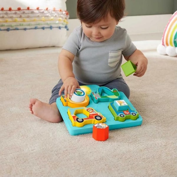 Pusselfordonsleksak - Fisher Price - Form och ljud - Djur - Ljud och ljus