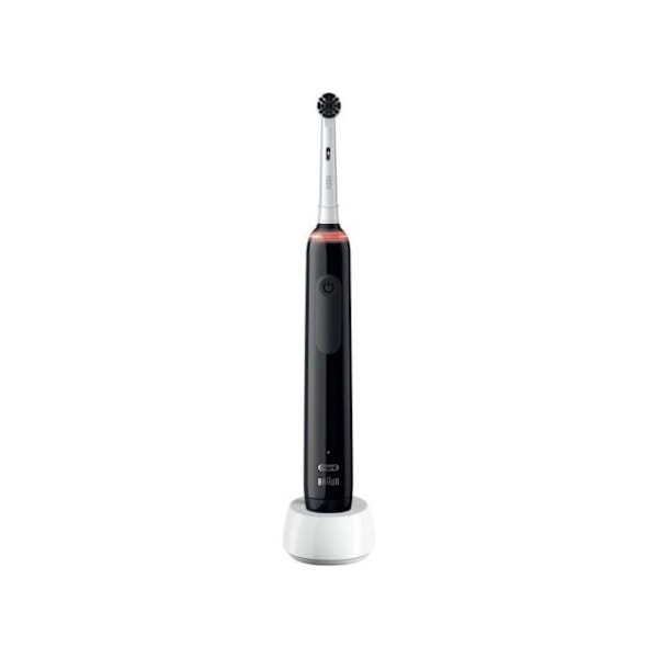 Elektrisk tandborste - Oral-B - Series Pro 3 3000 - Svart - 3 borstlägen - 360° tryckkontroll Svart