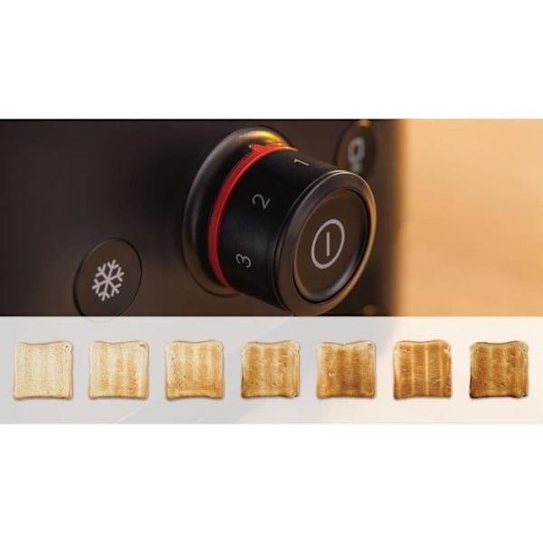 Bosch Grill-toastmaskine 2 skiver 950w sort - TAT3M123 Matte svart