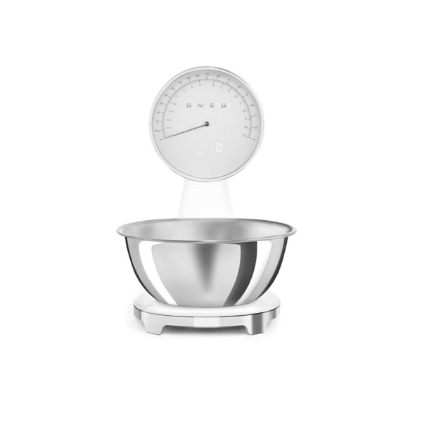 Køkkenvægt - SMEG - KSF01WHWW - Rustfrit stål - 5 kg - USB-kabel Vit