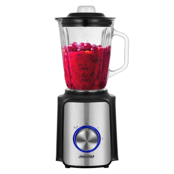 Mixeur Blender - Mesko - MS 4080 - 1200W - 1,5L - Svart/Silver - Iskrossningsfunktion