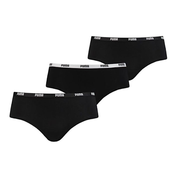 Puma damtrosa - enkla, 3-pack Svart S