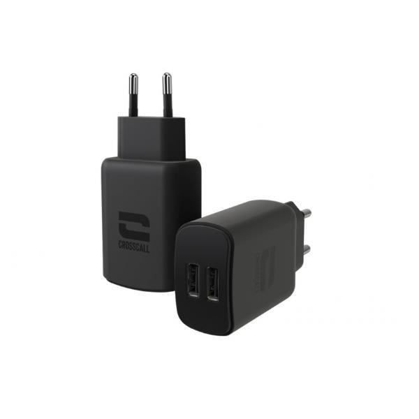 Lader - Crosscall - Dual USB - Designet til smartphones - Biloplader - Bulk