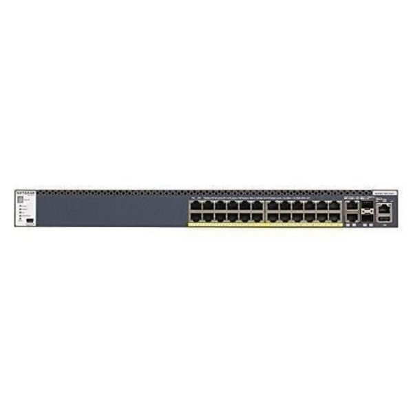 Switch hanterbar NETGEAR M4300-28G-PoE+ - 28 portar - 10G - Kraft 550W - Stapelbar - PoE+