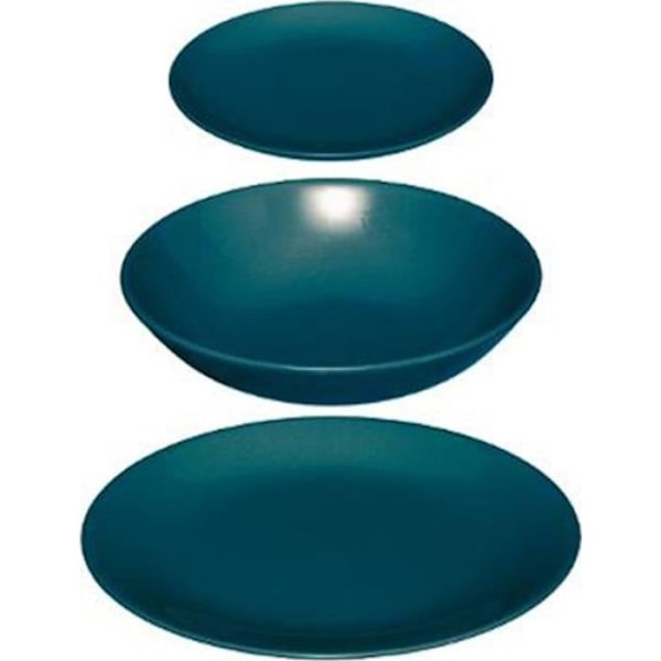 Illallinen - Colorama - 18 kpl - Sininen - Keramiikka - Astianpesukoneen kestävä