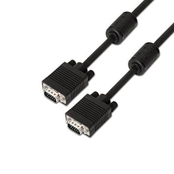 AISENS A113-0071 - SVGA kabel med ferrit 1,8 m (til skærm, fjernsyn og projektor) Sort farve