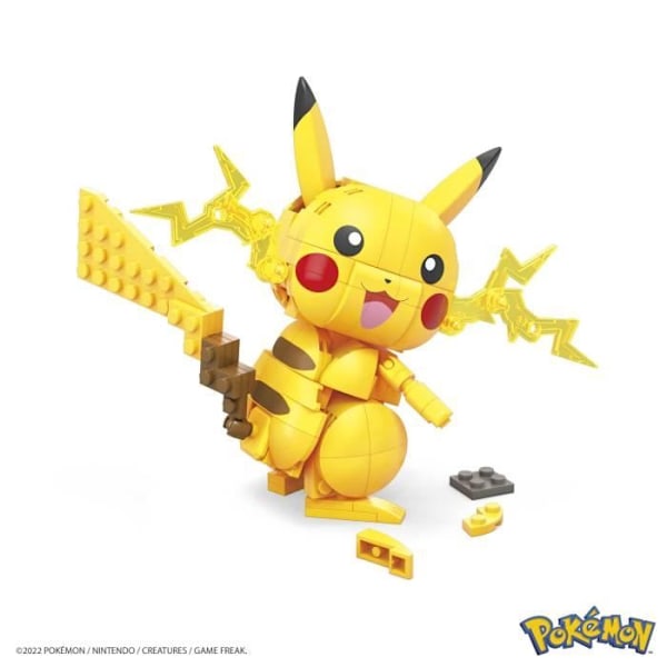 Mega Construx - Pokemon Pikachu at bygge - Bygge klodser - fra 7 år og opefter GMD31 Flerfärgad