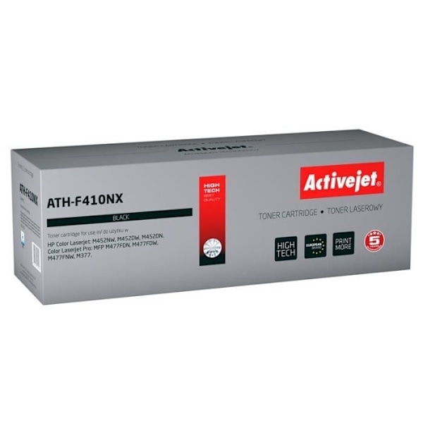 Tonerpatron - Activejet - ATH-F410NX - Kompatibel - Sort - 6500 sider