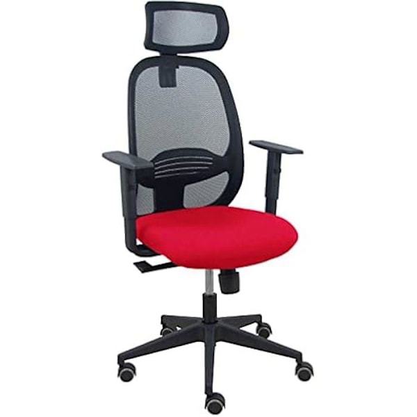 Kontorsstol - PIQUERAS Y CRESPO - Modell Bali - Ergonomisk - Höjdjusterbar - Justerbara armstöd Röd