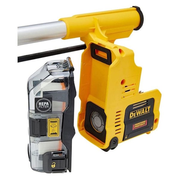 DeWalt - 16 mm:n pölypoistojärjestelmä langattomalle 18V iskuvasaralle Gul