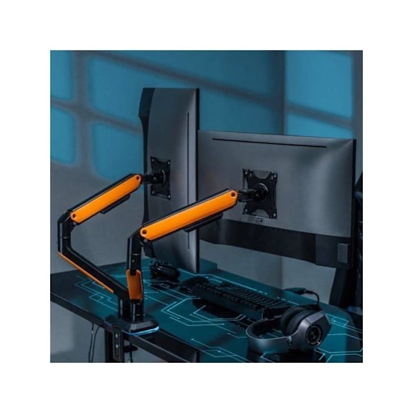 Aisens RGB-pelitukivarsi, käännettävä ja kallistettava näyttöä/TV:tä varten, 9 kg, 17" - 32", oranssi