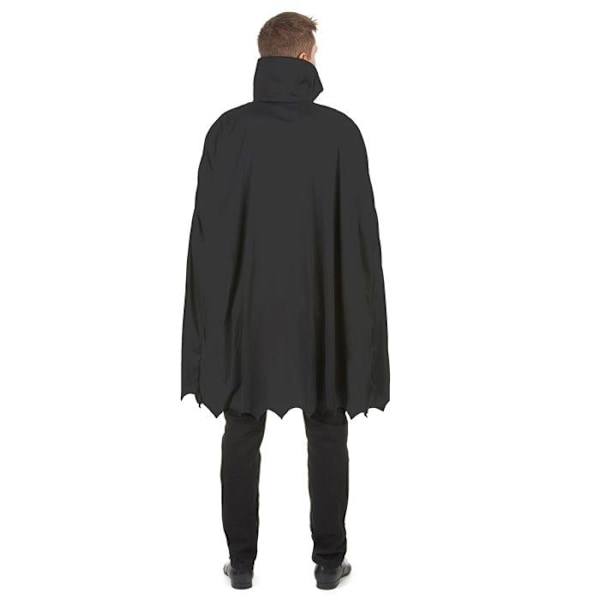 Gotisk Halloween vampyr kostume til voksne - MisterFiesta - 2 i 1 skjorte - Sorte bukser - Sort kappe Svart, Röd, Vit