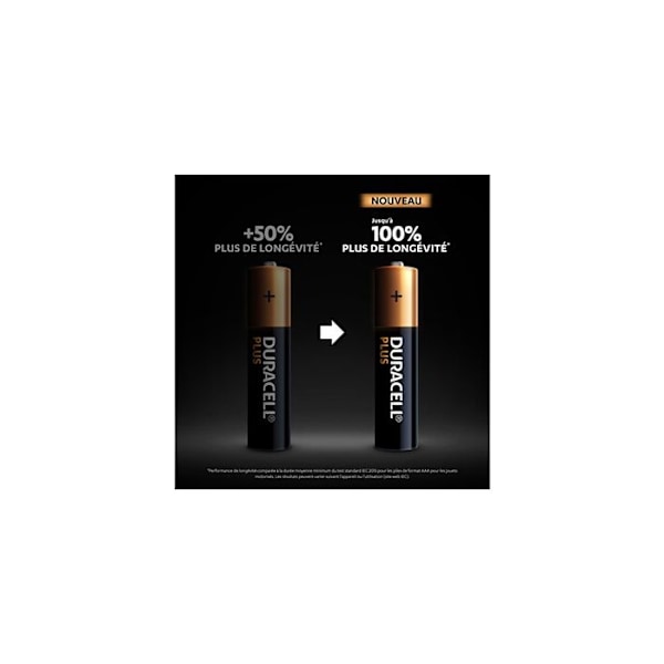 4 Alkaliparistoa Plus 100% LR03/AAA (1,5V) DURACELL