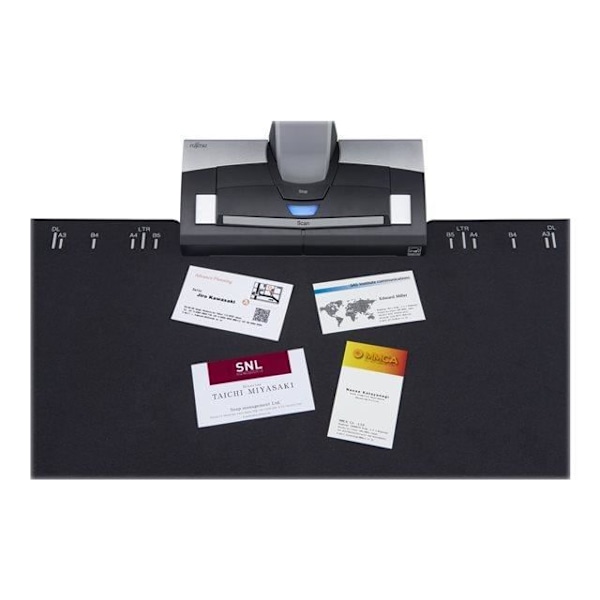 FUJITSU ScanSnap SV600 dokumentscanner - Scan uden at skære eller beskadige medier Sort, Hvid