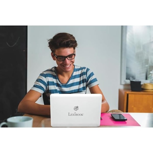 Bærbar touch-computer LAPTAB® til børn fra 7 år og op, 10,1" Full HD-skærm, 128GB lagerplads, 4GB RAM, LEXIBOOK Vit