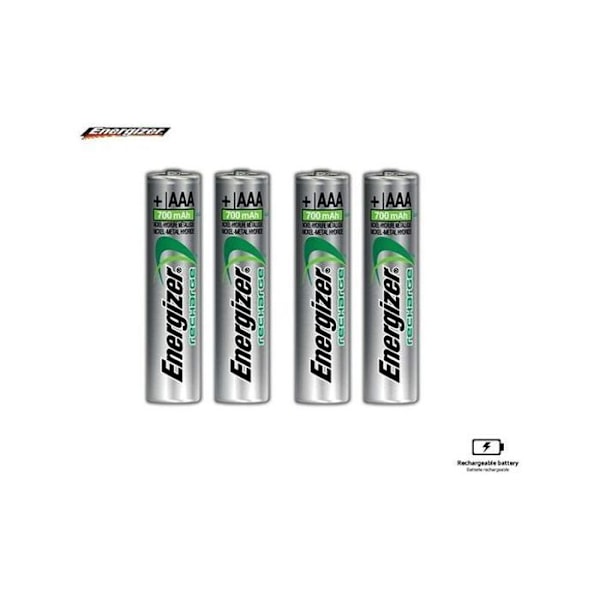Energizer Power Plus AAA/LR3 700 mAh akkulataukset, pakkaus 4 kpl