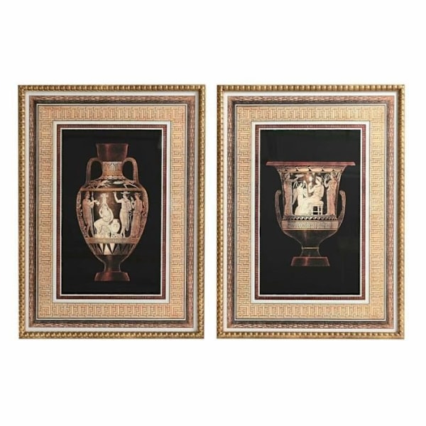 stel 53 x 3 x 73 cm neoklassisk vase (2 enheder)