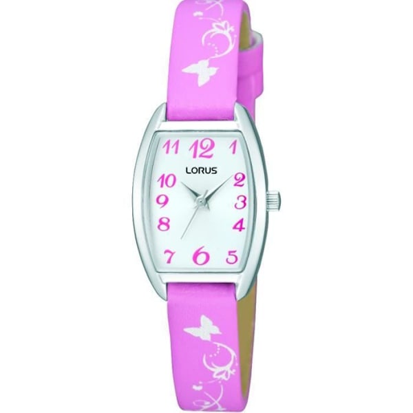 Klocka - LORUS - COMUNION RRS63UX9 - Kvarts - Analog - Rosa och Silver Läder