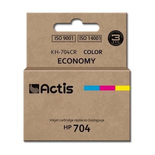 Tintpatron ACTIS KH-704CR til HP-printer - Forskellige farver