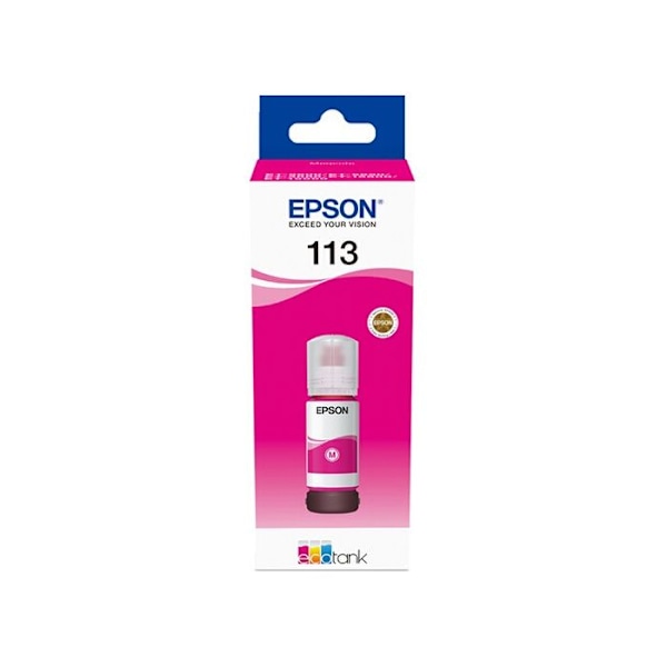 Blækpatron - EPSON - 113 - Magenta - Pigment - Kompatibel EcoTank