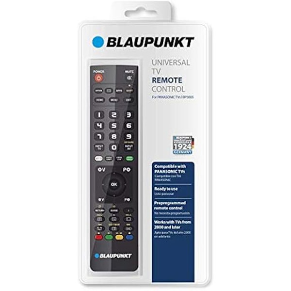 Panasonic Universal TV Fjernbetjening - BLAUPUNKT - Forprogrammeret - Klar til brug