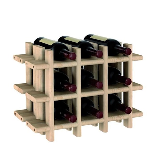 Flaskeopbevaringsstativ - ASTIGARRAGA - Rioja - 9 rum - Massiv fyrretræ - Skalerbar