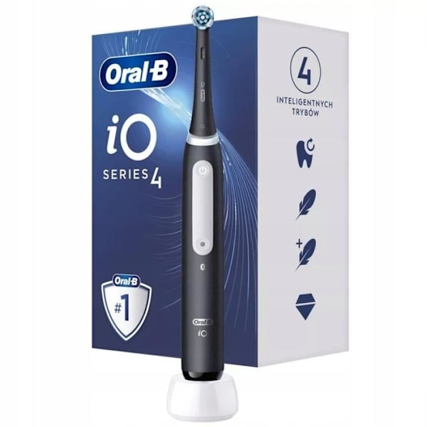 Sähköhammasharja - Oral-B - iO Sarja 4 Mattamusta - Magneettiteknologia - Paineanturi Matte svart